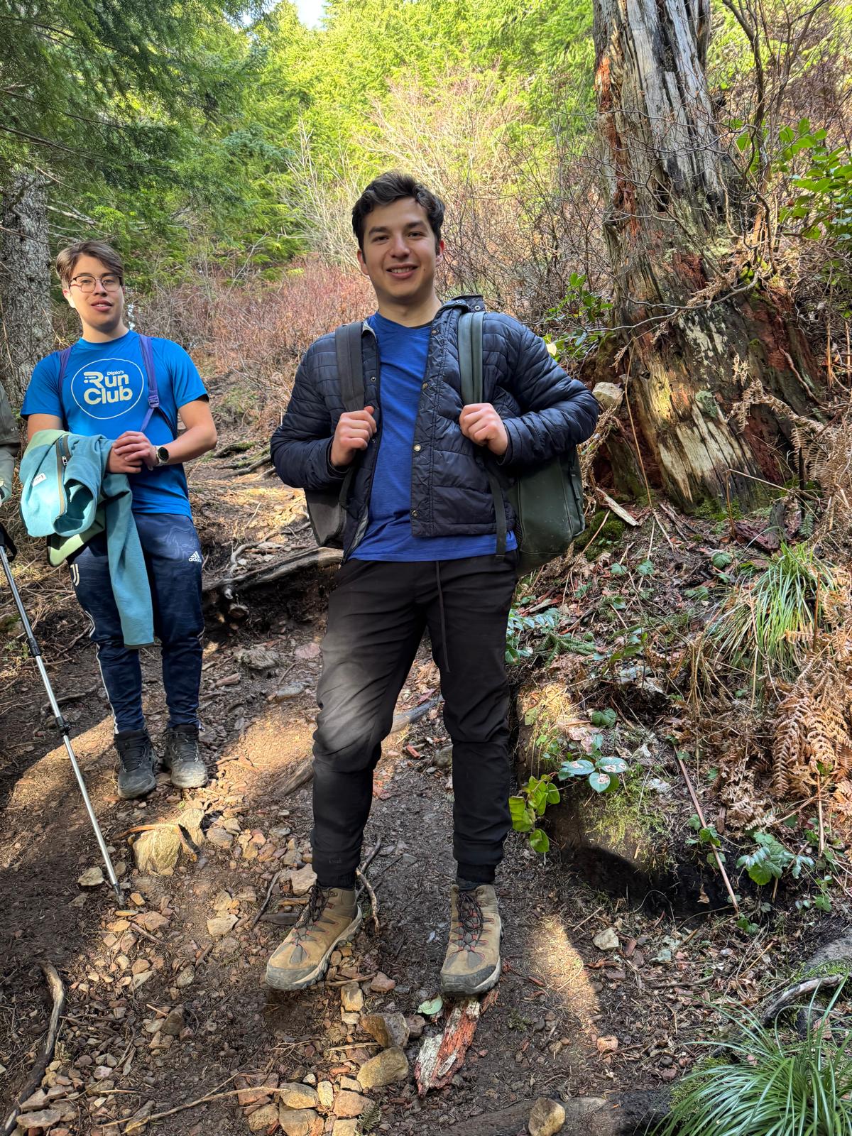 De hike con 2 mochilas